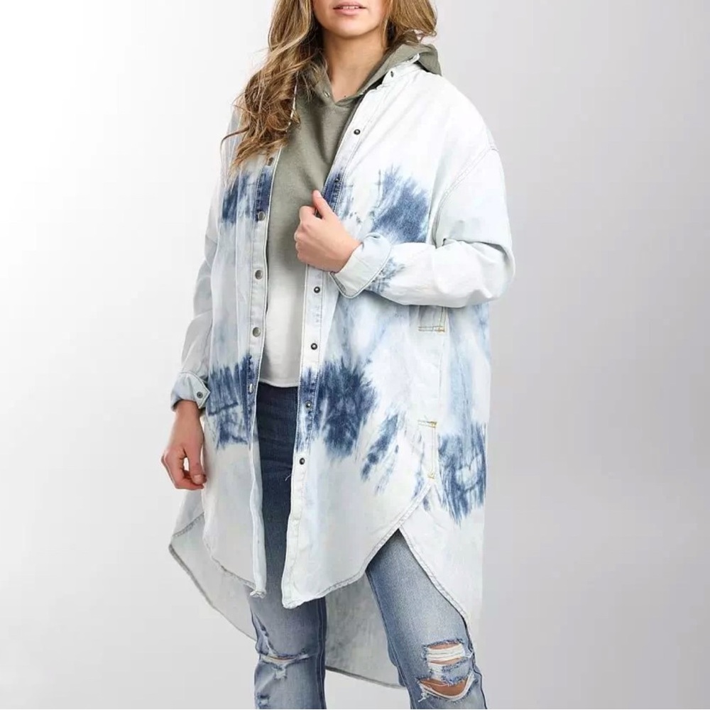 Free People Tuscan Denim Tunic Shirt X-Small NWOT